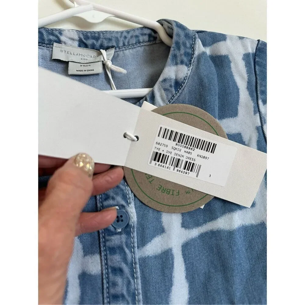 NWT Stella McCartney toddler tie die dress Size 3